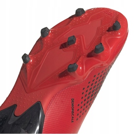 Botas de fútbol adidas Predator 20.3 Ll Fg Jr EF1907 negro rojo rojo 5
