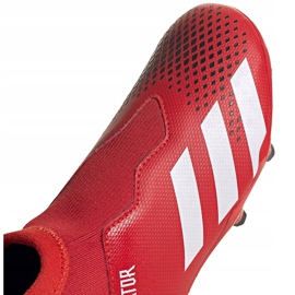 Botas de fútbol adidas Predator 20.3 Ll Fg Jr EF1907 negro rojo rojo 3