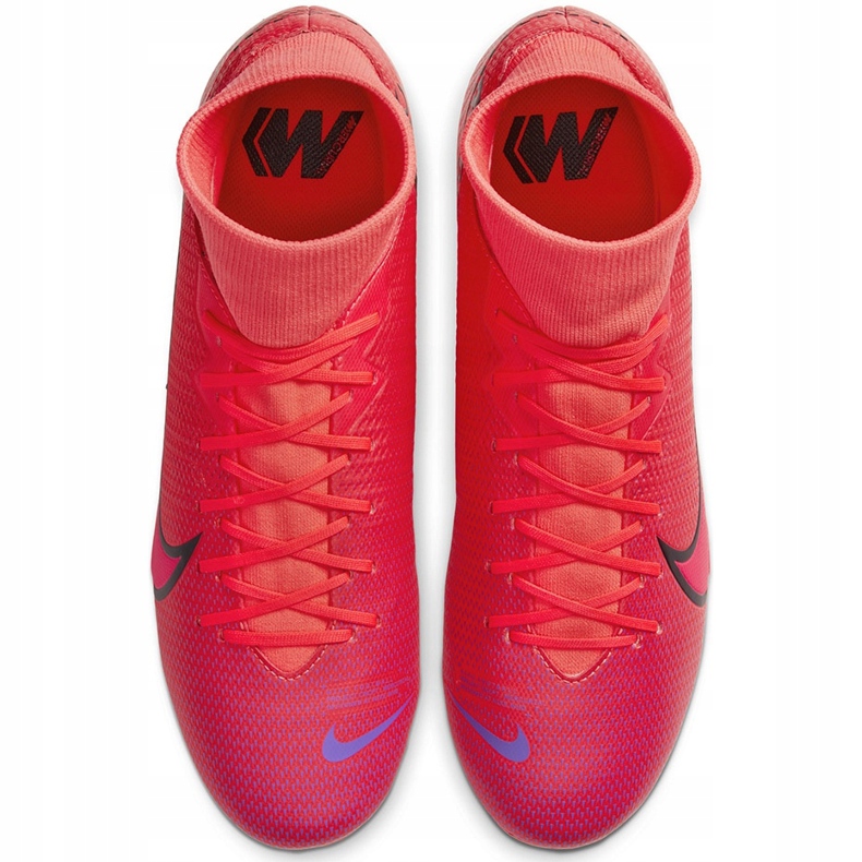 Zapatos de fútbol Nike Mercurial Superfly 7 Academy FG / MG AT7946 606 azul marino rojo 1