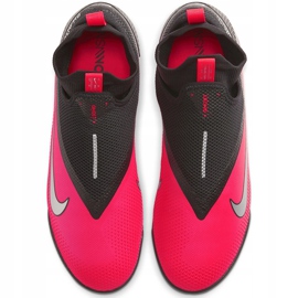 Calzado de fútbol Nike React Phantom Vsn 2 Pro Df Tf CD4174 606 rojo, negro rojo 1
