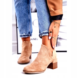 MSMG Botines de Mujer Cut Out Beige Mini Meliori 1