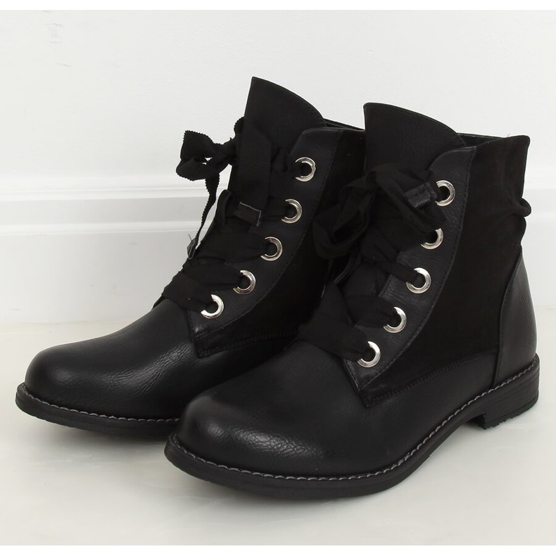 Botas negras con cordones 3103 Black negro 1