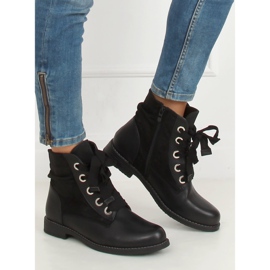 Botas negras con cordones 3103 Black negro 3