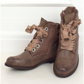 Botas con cordones, beige 3103 Caqui 2 Botas con cordones, beige 3103 Caqui 2