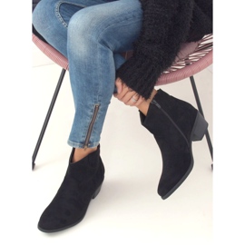 Negro Botas de tacón bajo negro 99-63 Negro 3