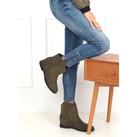 Botas vaqueras verdes con cuña oculta J936 DK.GREEN 3