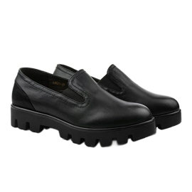 Zapatos sin cordones de mujer Black Crash negro 3