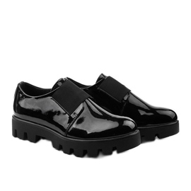 Zapatos sin cordones de mujer corda negro 3