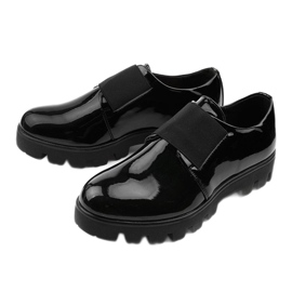 Zapatos sin cordones de mujer corda negro 2