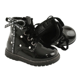 Evento Botas de niña, lazo lacado 20DZ60-3246 negro 4