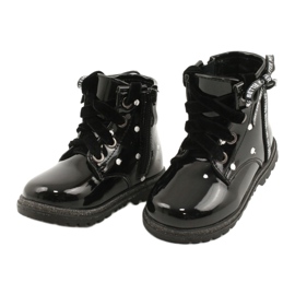 Evento Botas de niña, lazo lacado 20DZ60-3246 negro 2