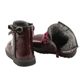 Miss Botas niña charol con lazo 20DZ60-3246 burdeos rojo 4