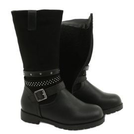 Bota niña negra con circonitas Evento 20DZ60-3229 negro 3