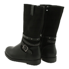 Bota niña negra con circonitas Evento 20DZ60-3229 negro 1