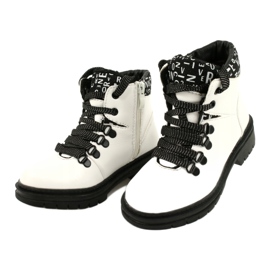 Imprimir Botas blancas de moda Evento 20DZ60-3232 blanco negro 2