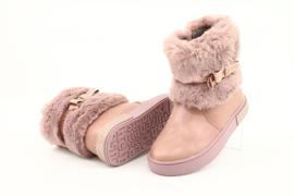 American Club Botas americanas GC26 / 20 con cremallera y pelo rosa dorado 3