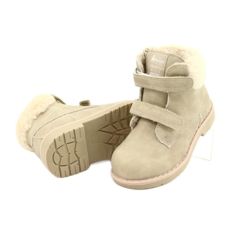 American Club ES54 lt.maderas velcro beige 3