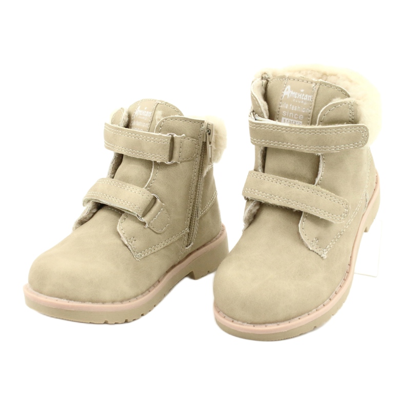 American Club ES54 lt.maderas velcro beige 2