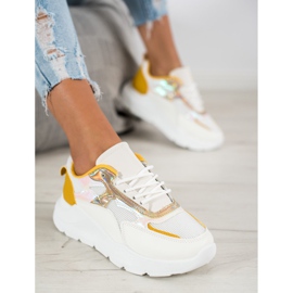 SHELOVET Zapatillas de moda blanco 1