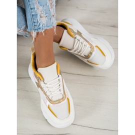SHELOVET Zapatillas de moda blanco 2