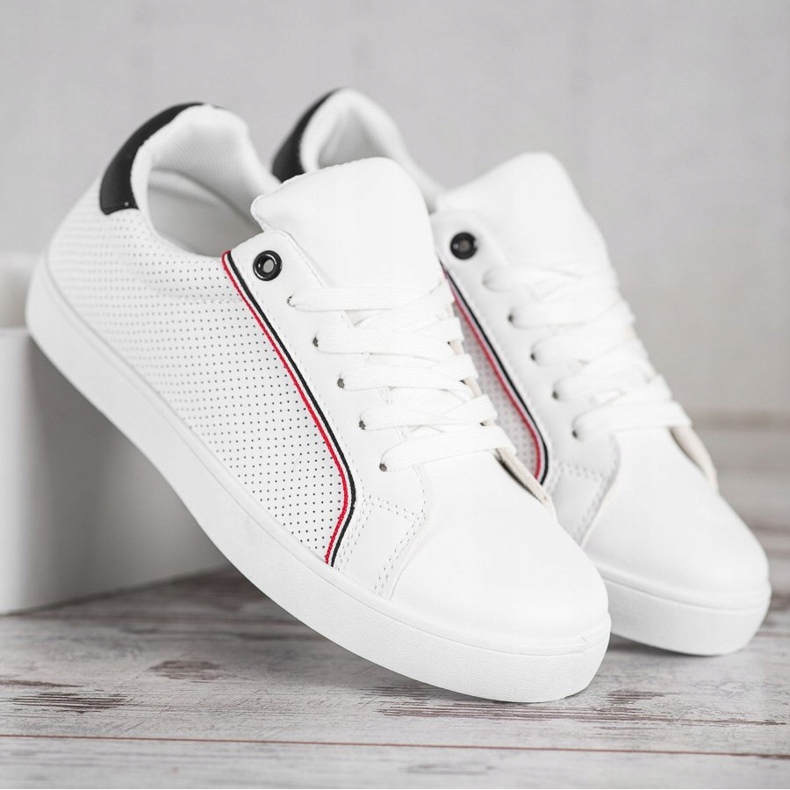 SHELOVET Calzado deportivo cómodo blanco 2