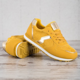 SHELOVET Zapatos deportivos mostaza multicolor amarillo 4