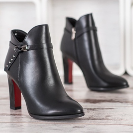 Goodin Botas con suelas rojas negro 3