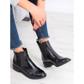 Goodin Botines Chelsea lacados negro 1