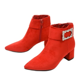 Botines rojos en el poste con cremallera Antipodes 2 Botines rojos en el poste con cremallera Antipodes 2