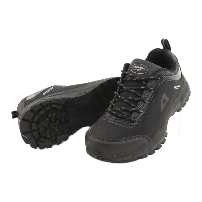 American Club Calzado deportivo americano impermeable soft-shell HL04 / 20 negro gris 3