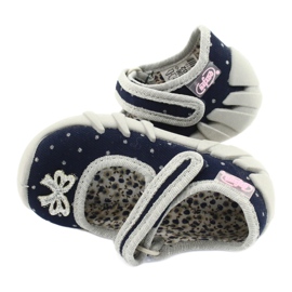 Calzado infantil befado 109P202 azul marino plata gris 4
