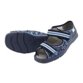 Sandalias de velcro para niños de Befado 969x159 azul 6