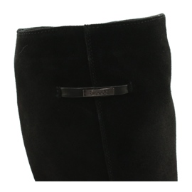 Arka Botas negras de cuero para mujeres 7217 negro 4