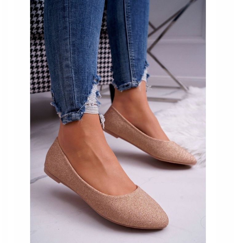 SEA Bailarinas de mujer Glitter Rose Gold Fifi dorado 1