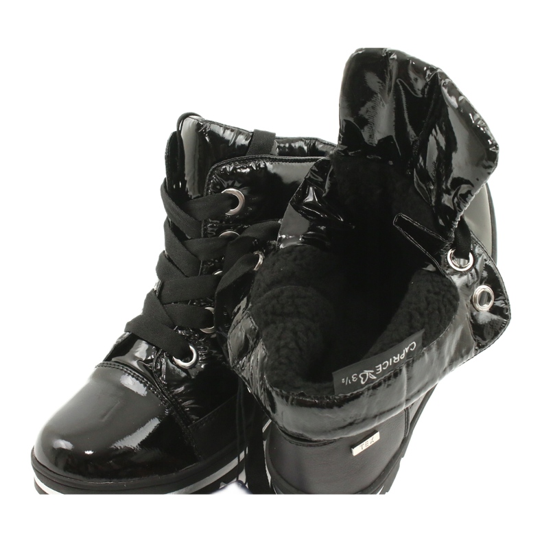 Botas de nieve negras, membrana Caprice 26212-25 019 negro 3