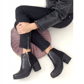 Botas negras con tacones anchos 15-20 Negra negro 3