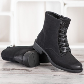 Sergio Leone Botas de mujer cómodas negro 4