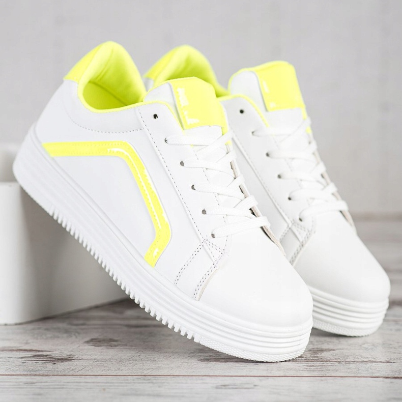 SHELOVET Calzado deportivo de moda blanco 2