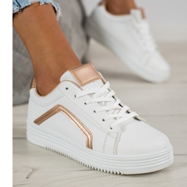 SHELOVET Calzado deportivo de moda blanco 4