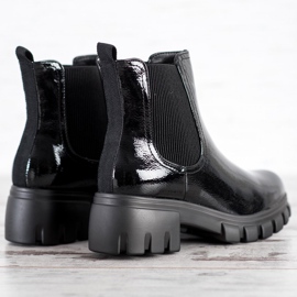 Goodin Botines Chelsea en la plataforma negro 2