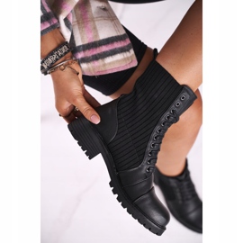 FG1 Botas de mujer Black Brielle con calcetín negro 4