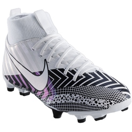 Calzado de fútbol Nike Mercurial Superfly 7 Academy Mds FG / MG Junior BQ5409 110 blanco blanco 1