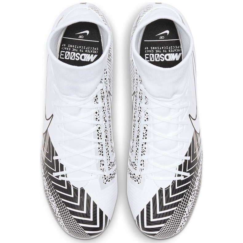 Calzado de fútbol Nike Mercurial Superfly 7 Academy Mds FG / MG BQ5427 110 blanco blanco 1