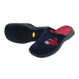 Zapatos de mujer befado pu 019D121 rojo azul marino 4