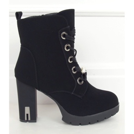 Botas negras con plataforma y cordones 8846 Black negro 2 Botas negras con plataforma y cordones 8846 Black negro 2