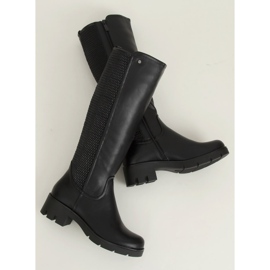 Botas negras de suela alta 6286-1 Black negro 3