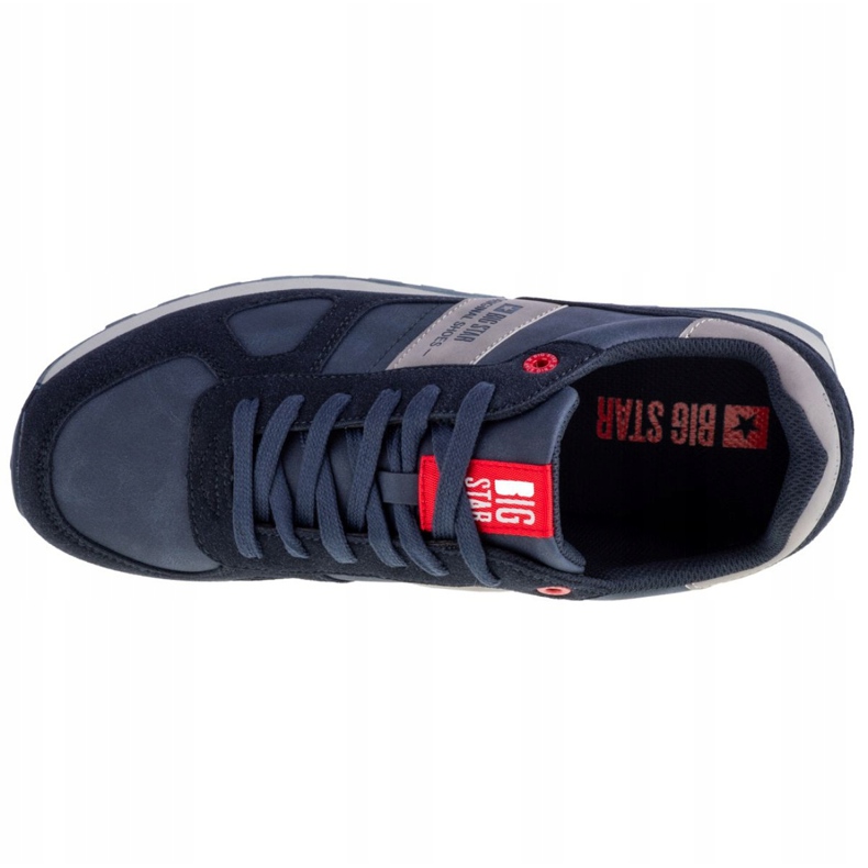 Zapatos Big Star M GG174452 azul marino gris 2