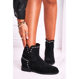 Marquiiz Botas de mujer con tacón plano Vibraciones otoñales negras negro 4
