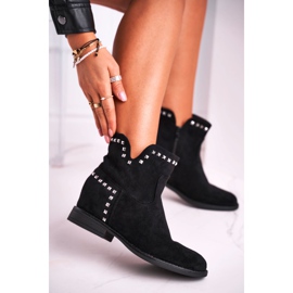 Marquiiz Botas de mujer con tacón plano Vibraciones otoñales negras negro 1