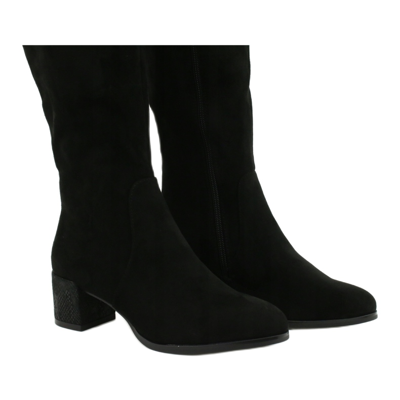 Botas negras Sergio leone KZ299 de ante negro 3